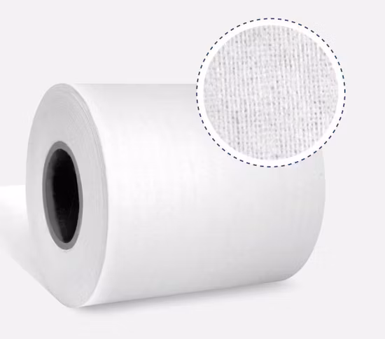 China Manufacturer Wholesale Spunlace Non Woven Fabric Roll 100% Cotton Nonwoven Fabric for Wet Wipes, Baby Wipes, Cleaning Wipes, Cleaning Towels