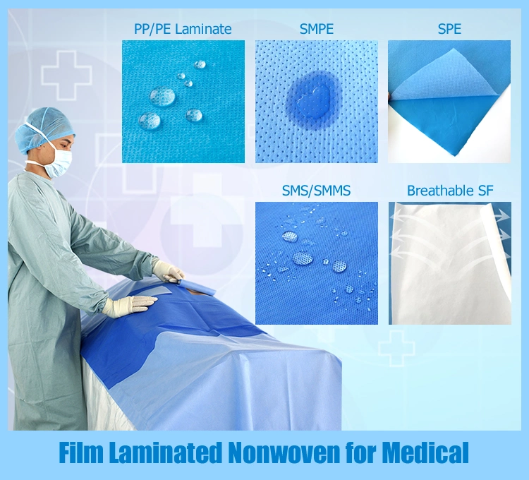 Medical and Surgical Use PE Laminated Super Absorbent Non Woven Fabric