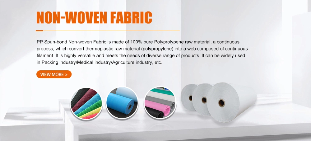 100% PP Spunbond Nonwoven Fabric for Facemask Medical Accessories